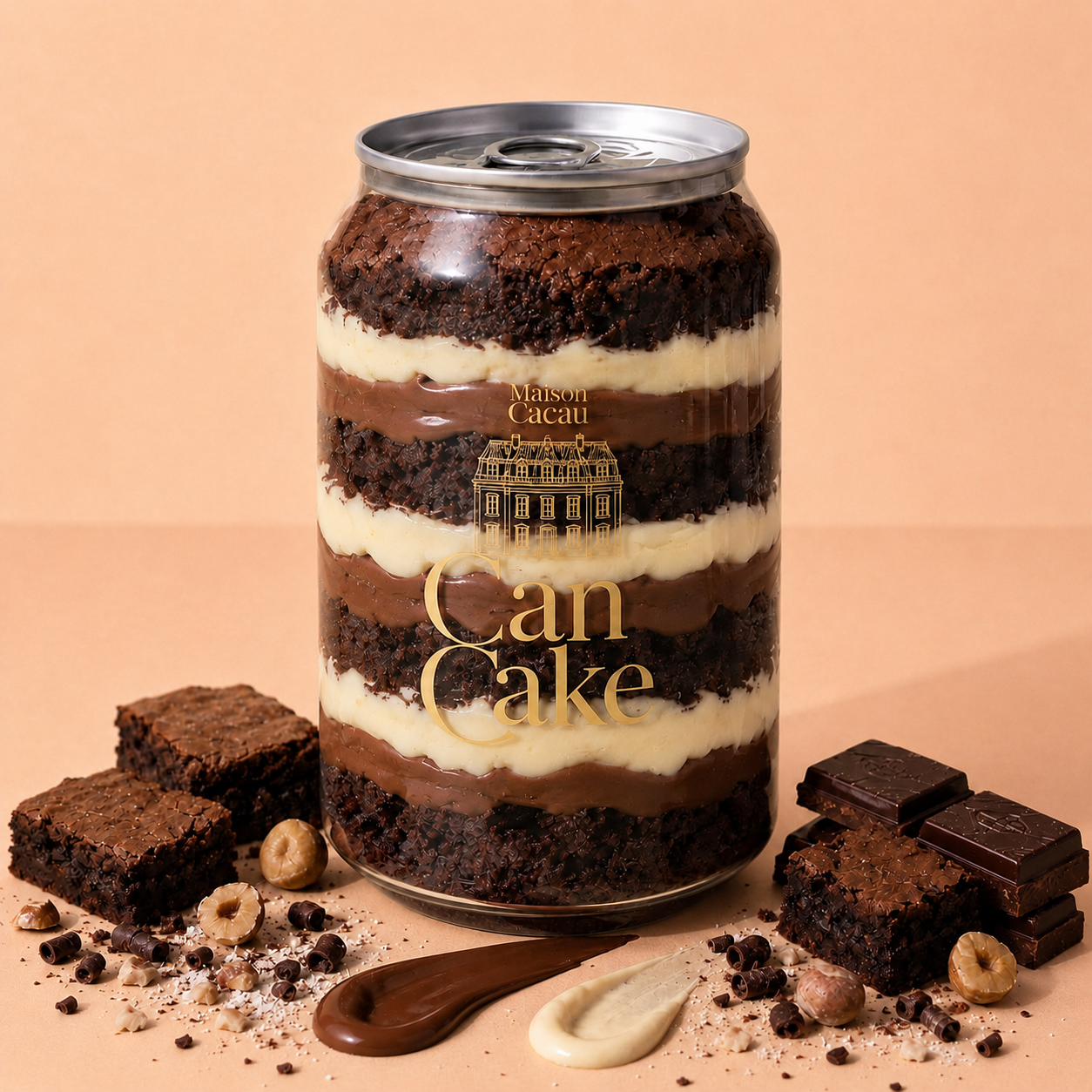 Brownie Ninho com Nutella